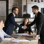 Illustration representing how to start a consulting business with a first client